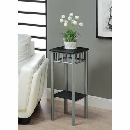 HEAT WAVE Black - Silver Metal Plant Stand HE2618309
